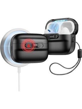 MagSafe AirPods Pro Case with Magnetic Lock & Drop Protection – ESR – Black